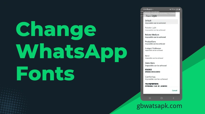 change fonts